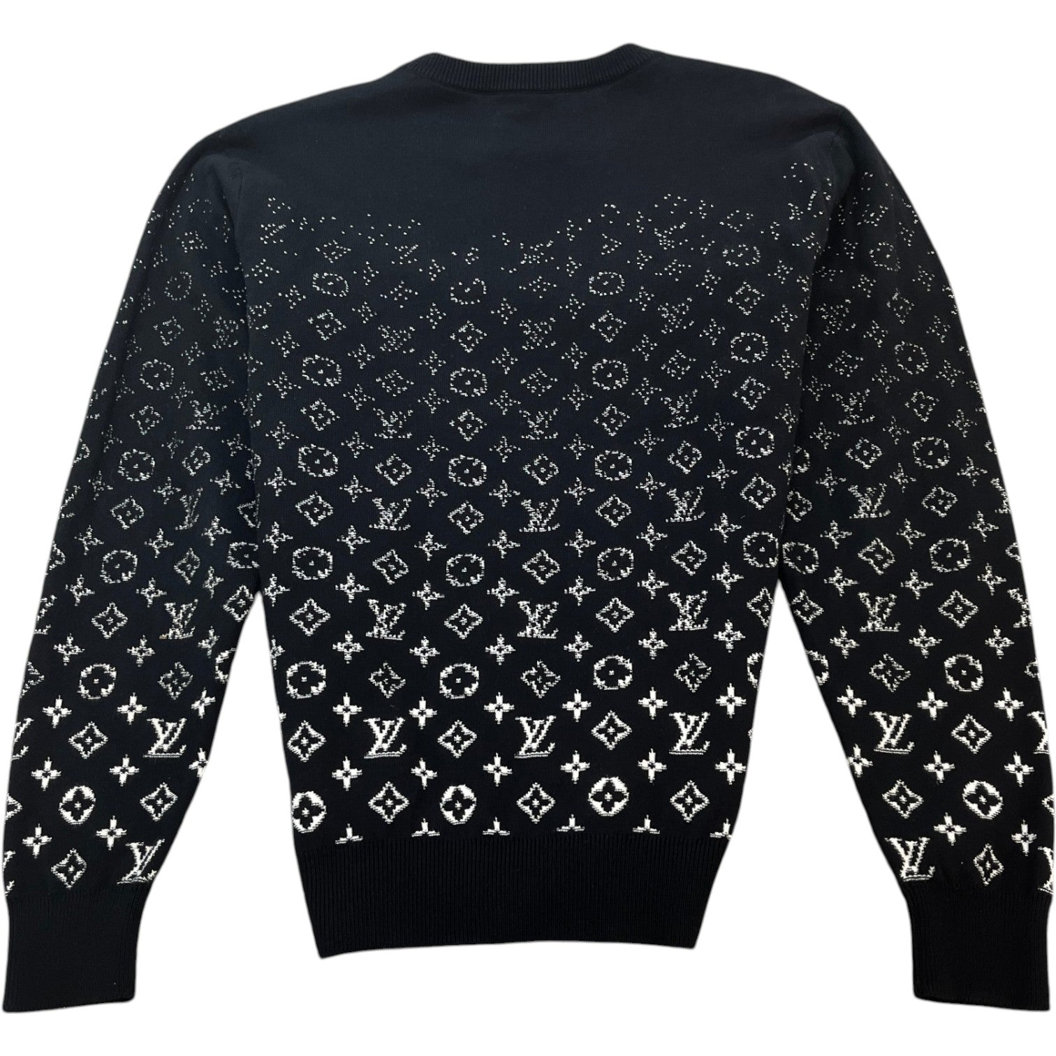 Men's Lvse Monogram Degradé Sweatshirt Black Size S - Photo 2