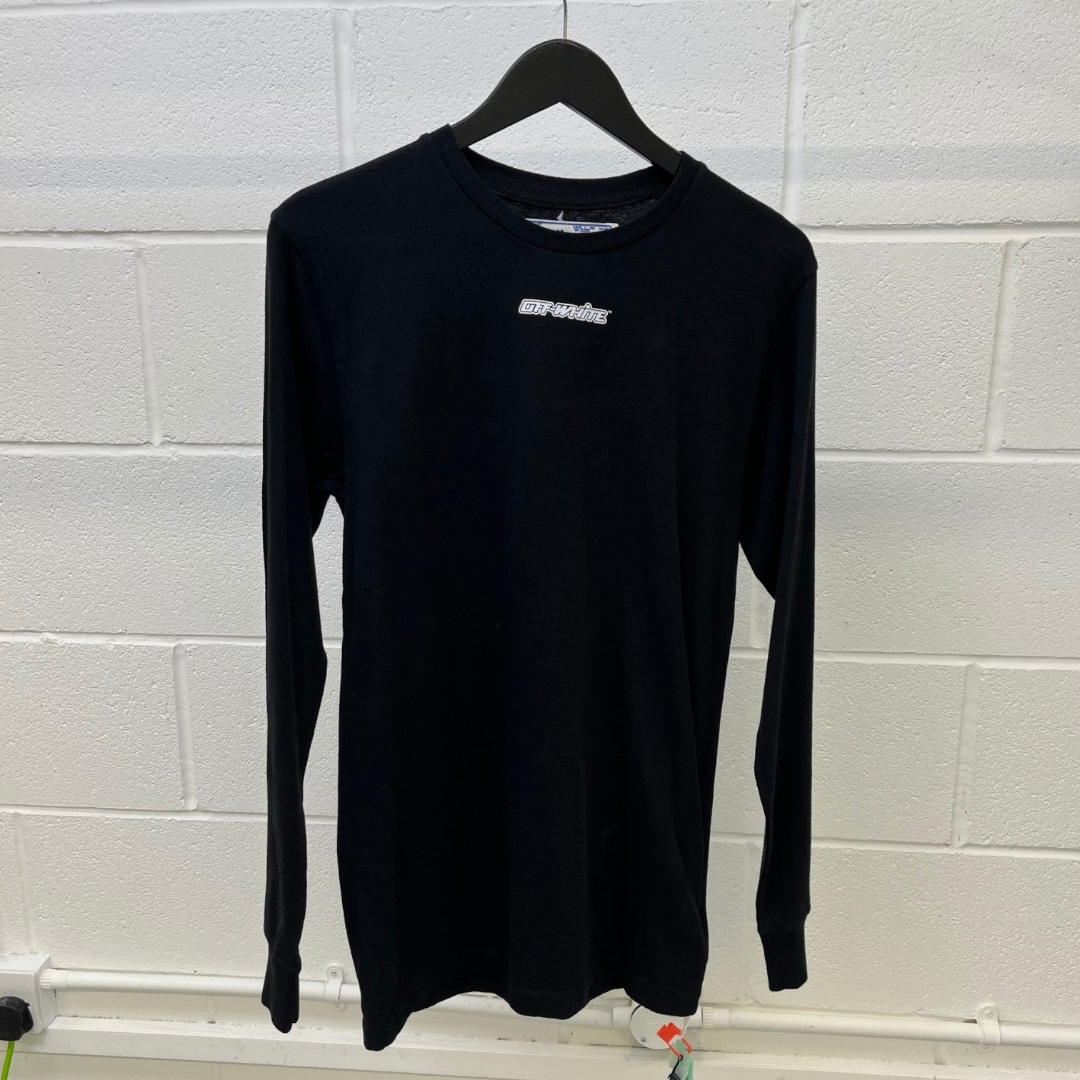 Men's Arrow Logo Long Sleeve T-Shirt Black Size S - Photo 10