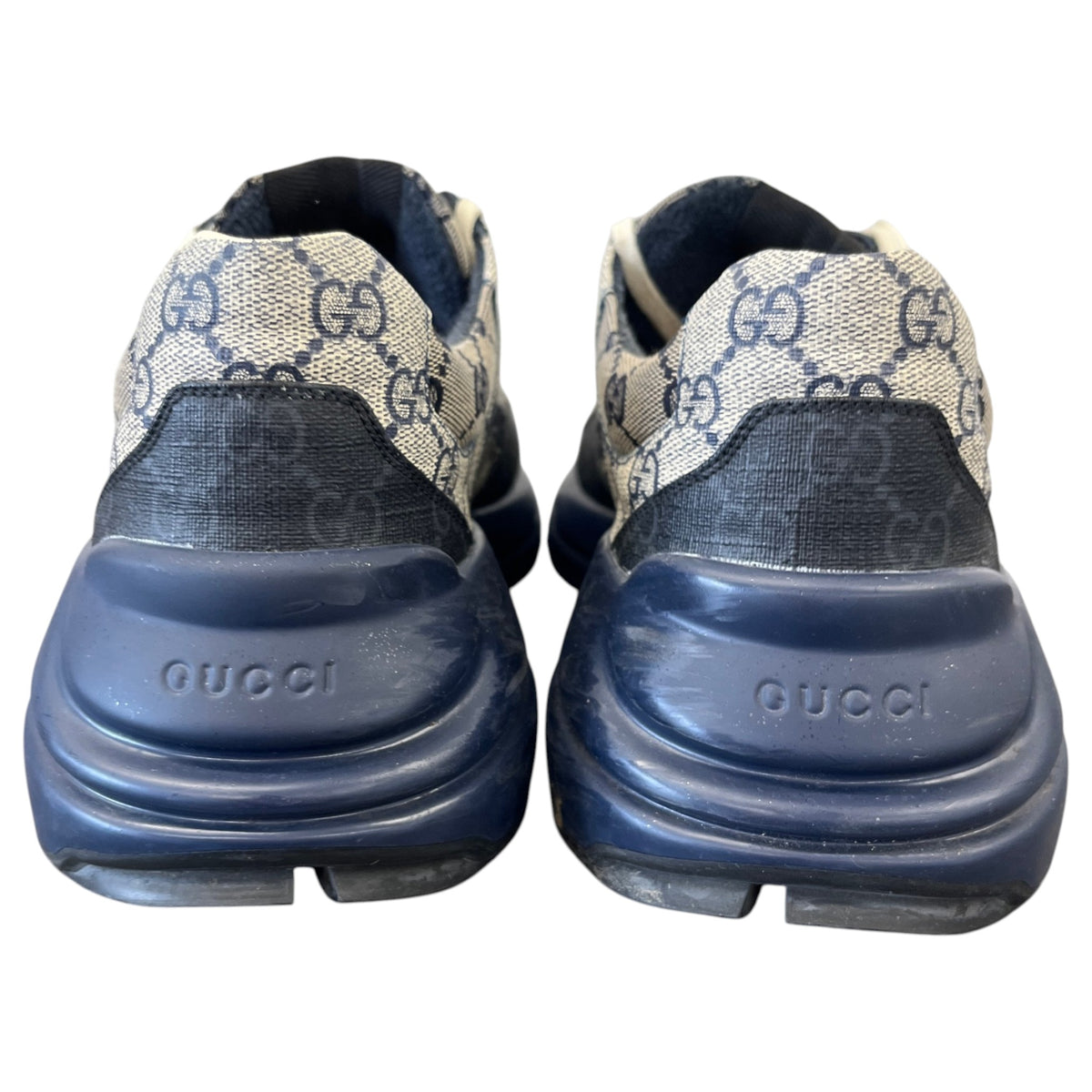Men's Rhyton GG Supreme Low Trainers Navy Size UK 10 / EU 44 - Photo 7