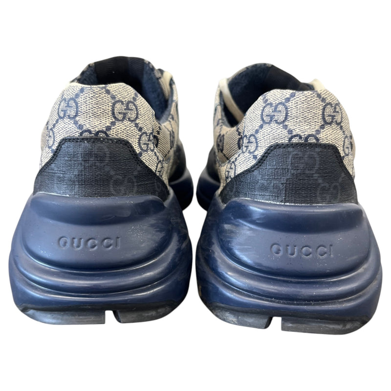 Men's Rhyton GG Supreme Low Trainers Navy Size UK 10 / EU 44