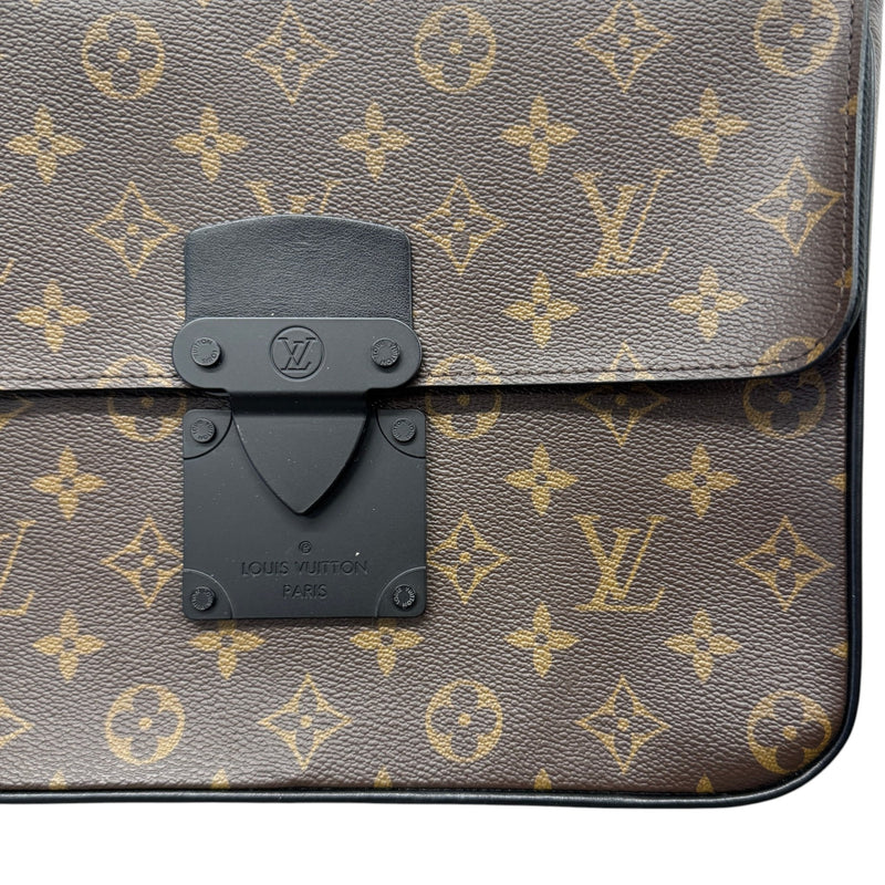 Men's Monogram Macassar S-Lock Pouch Brown