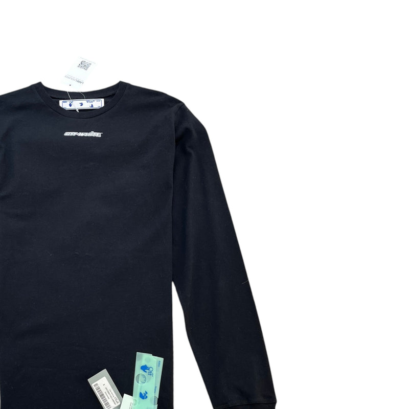 Men's Arrow Logo Long Sleeve T-Shirt Black Size S