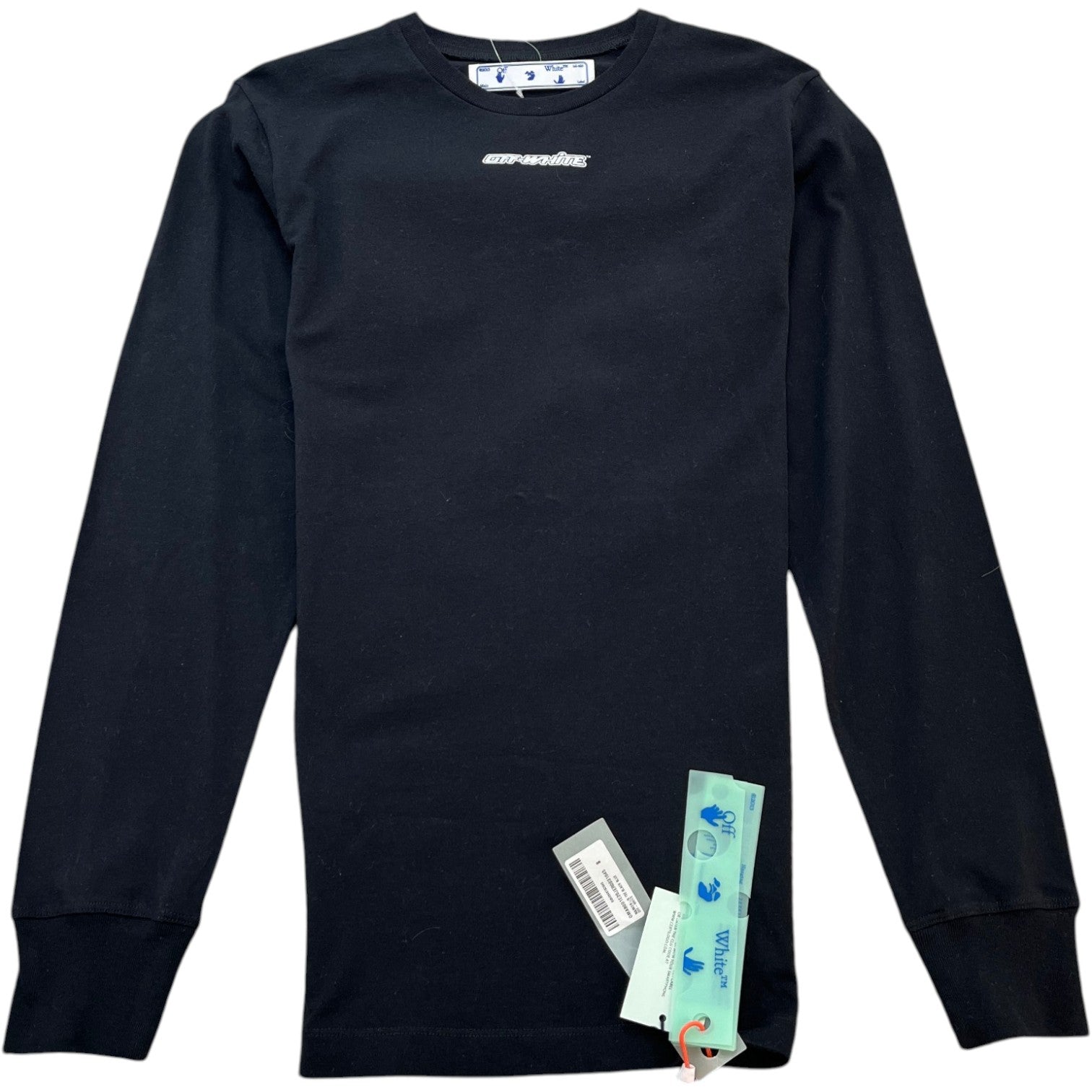 Men's Arrow Logo Long Sleeve T-Shirt Black Size S - Photo 1