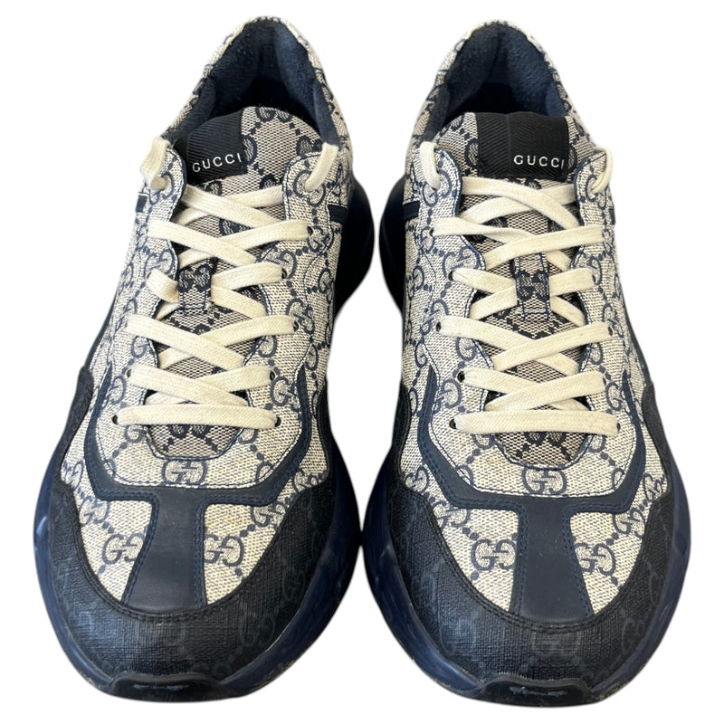 Men's Rhyton GG Supreme Low Trainers Navy Size UK 10 / EU 44