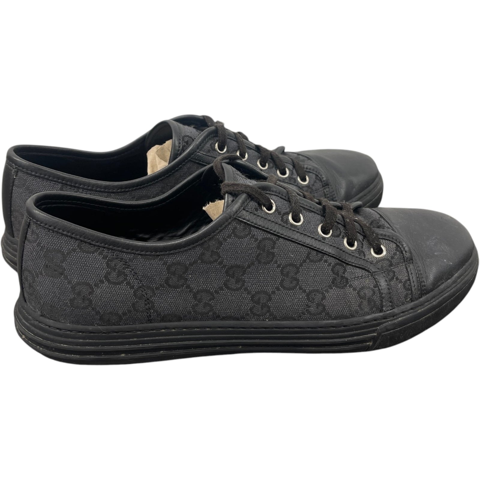 Men's Gg Supreme Low Trainers Black Size EU 44.5 / UK 10.5 - Photo 8