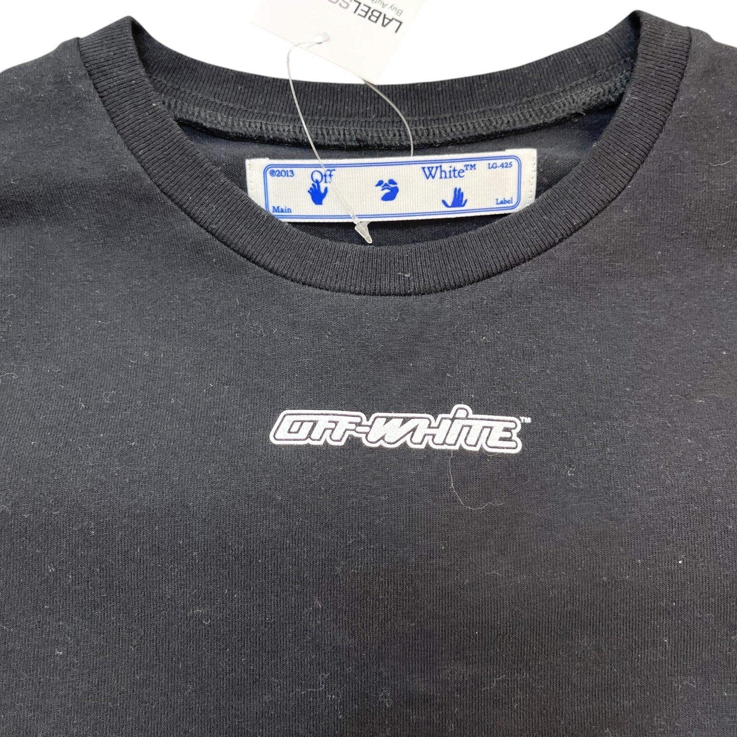 Men's Arrow Logo Long Sleeve T-Shirt Black Size S - Photo 7