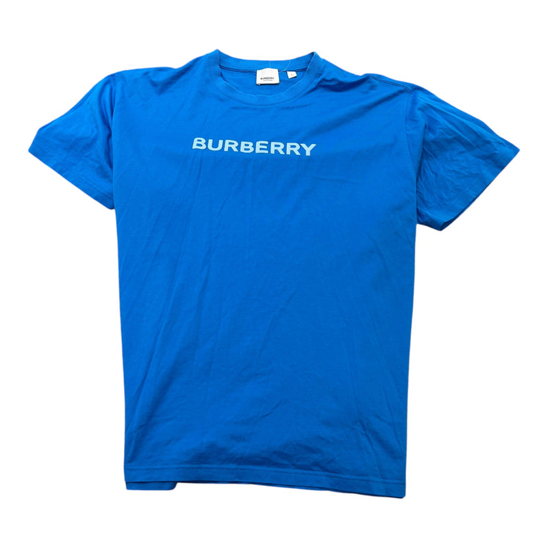 Men's Logo Print T-Shirt Blue Size XL
