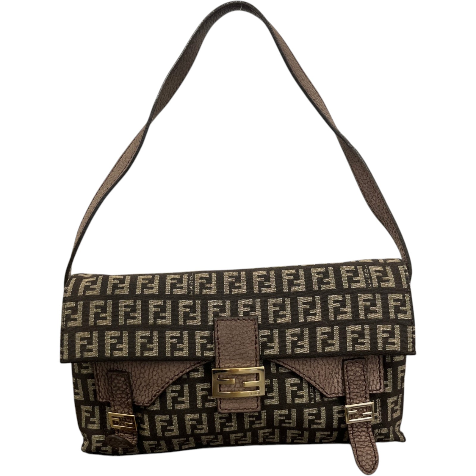Women's Zucchino Canvas Baguette Handbag Brown - Photo 1