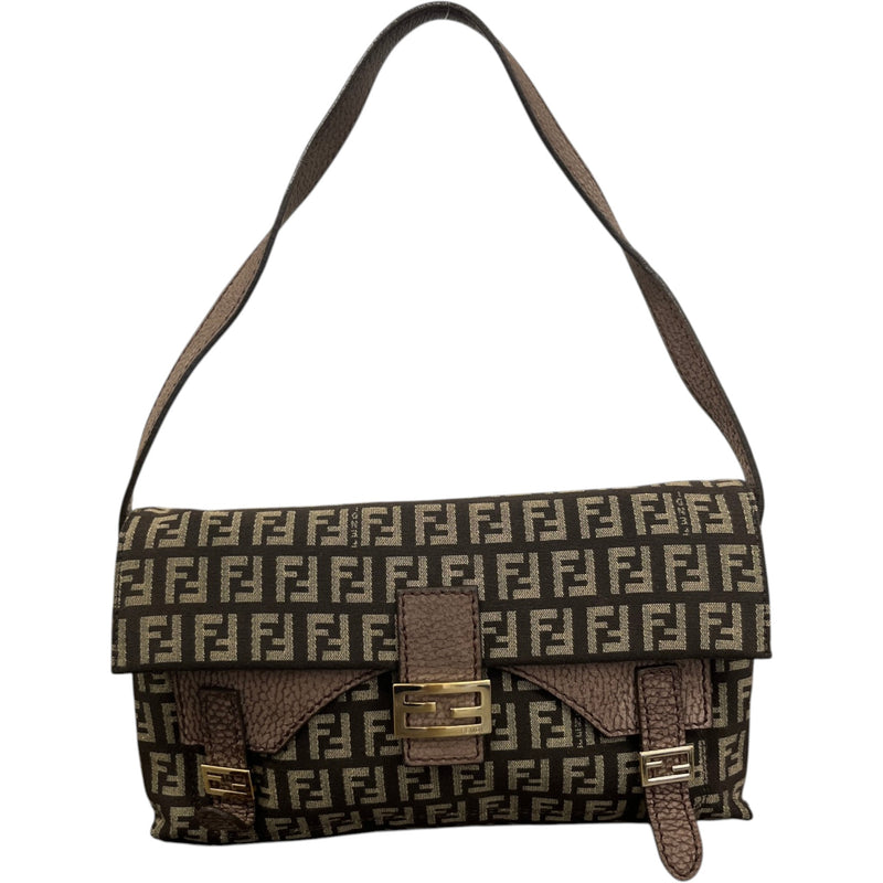 Women's Zucchino Canvas Baguette Handbag Brown