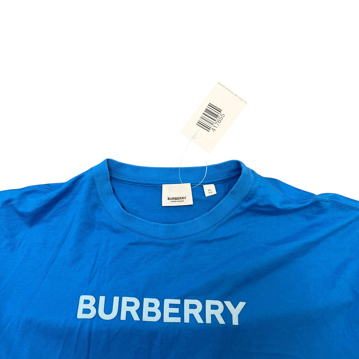 Men's Logo Print T-Shirt Blue Size XL - Photo 5