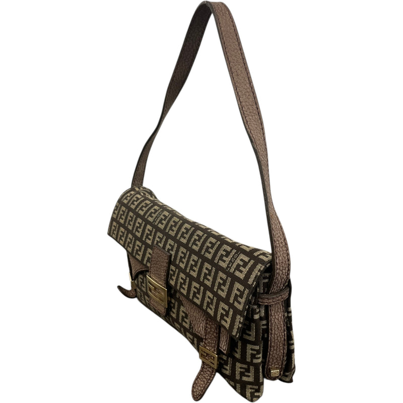 Women's Zucchino Canvas Baguette Handbag Brown