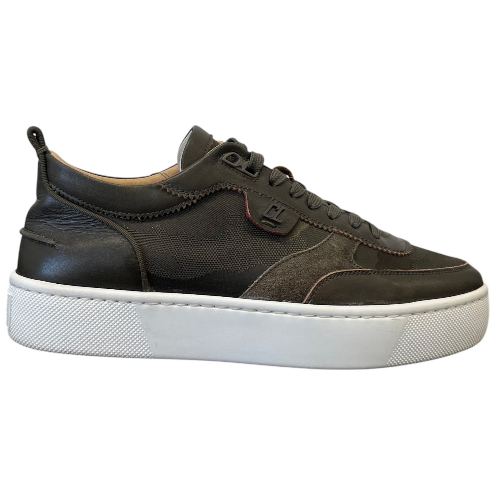 Men's Happyru Low Trainers Khaki Size EU 40.5 / UK 6.5 - Photo 1