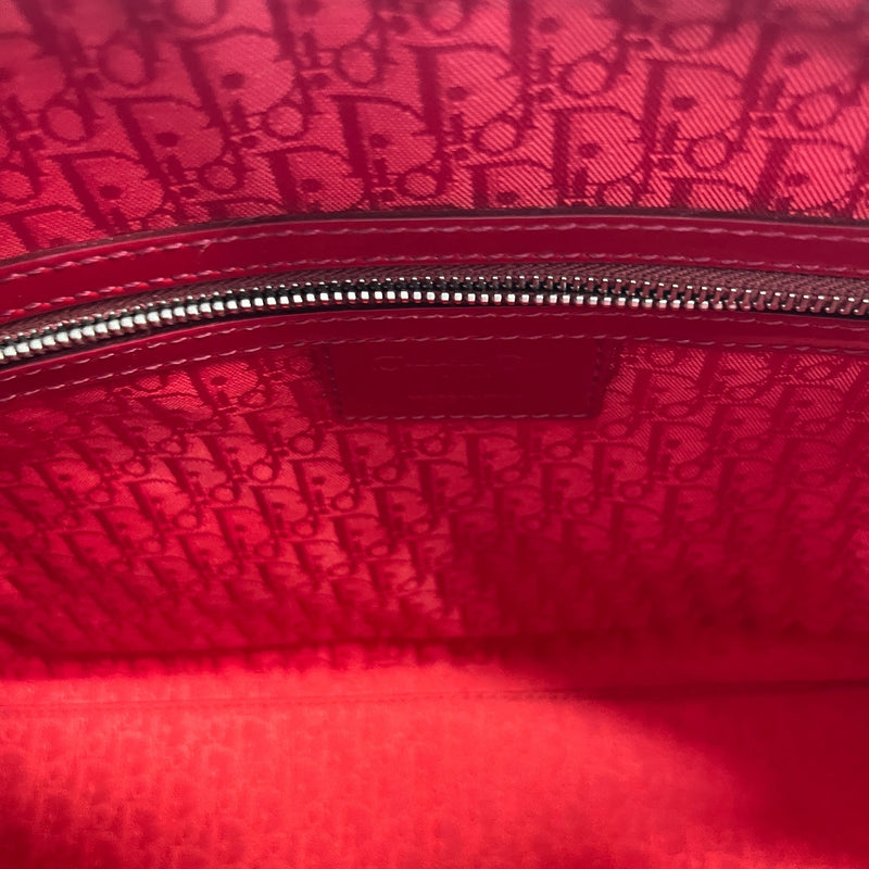 Women's Large Lady Dior Tote Bag Red