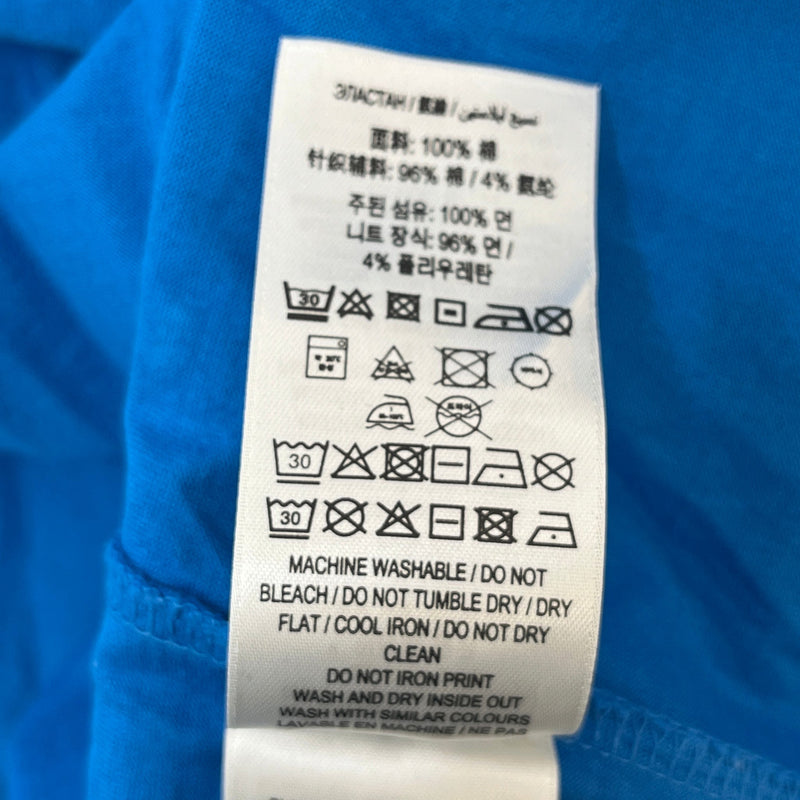 Men's Logo Print T-Shirt Blue Size XL