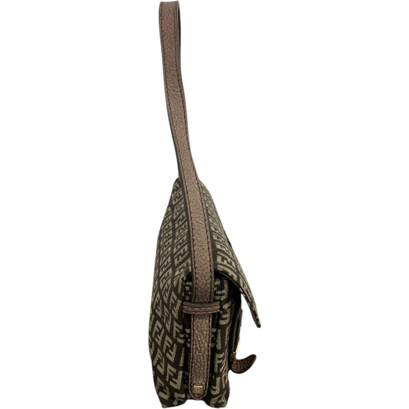 Women's Zucchino Canvas Baguette Handbag Brown