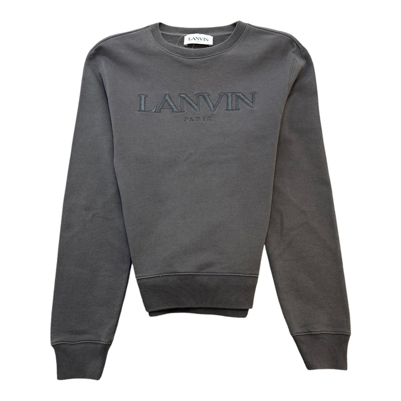 Men's Embroidered Logo Sweatshirt Grey Size S