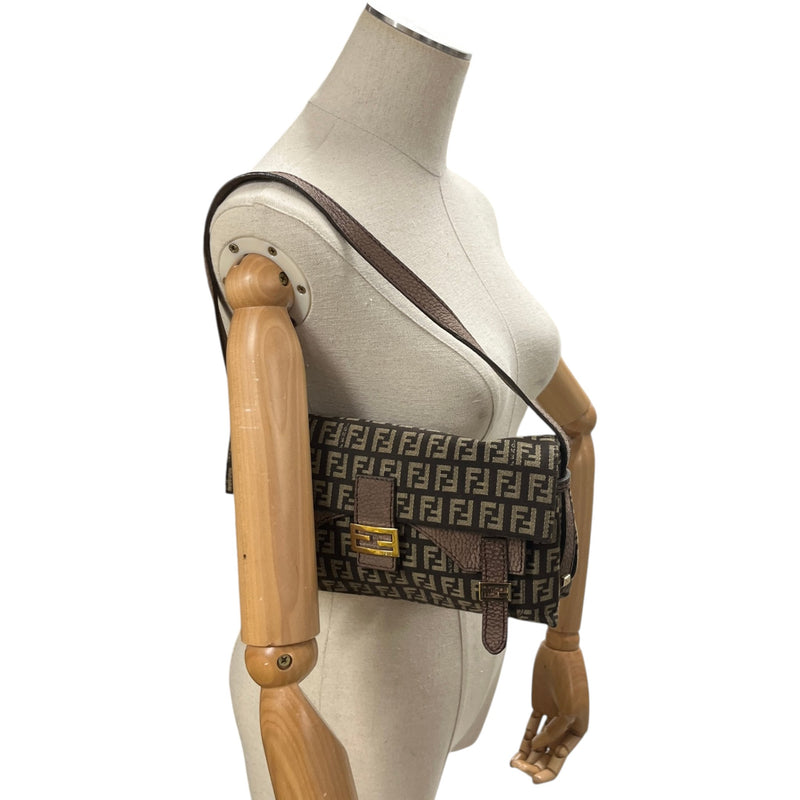 Women's Zucchino Canvas Baguette Handbag Brown