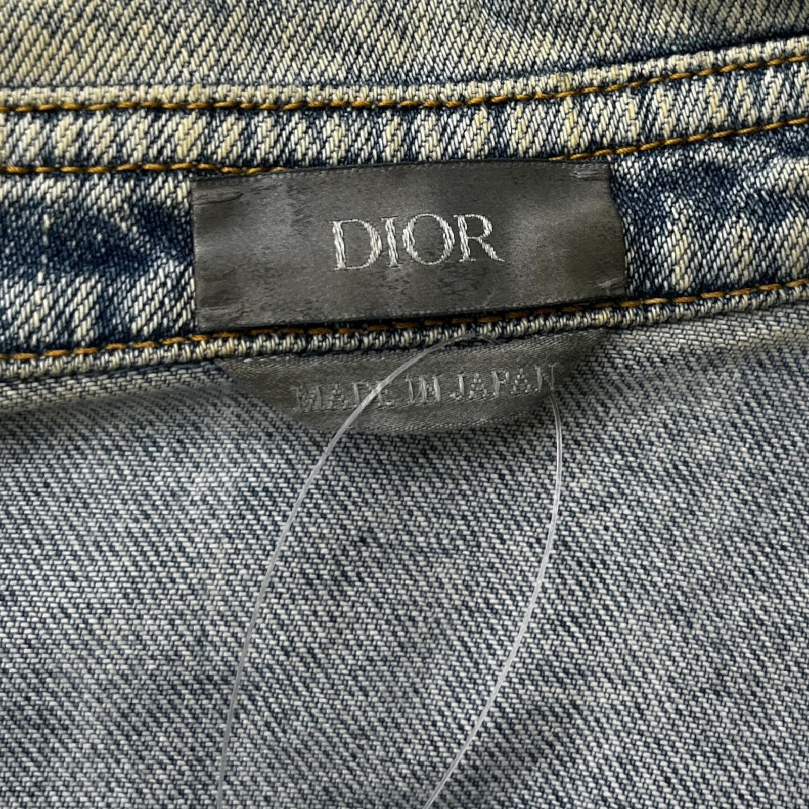 Washed Embroidered Logo Jacket Blue Size S - Photo 8