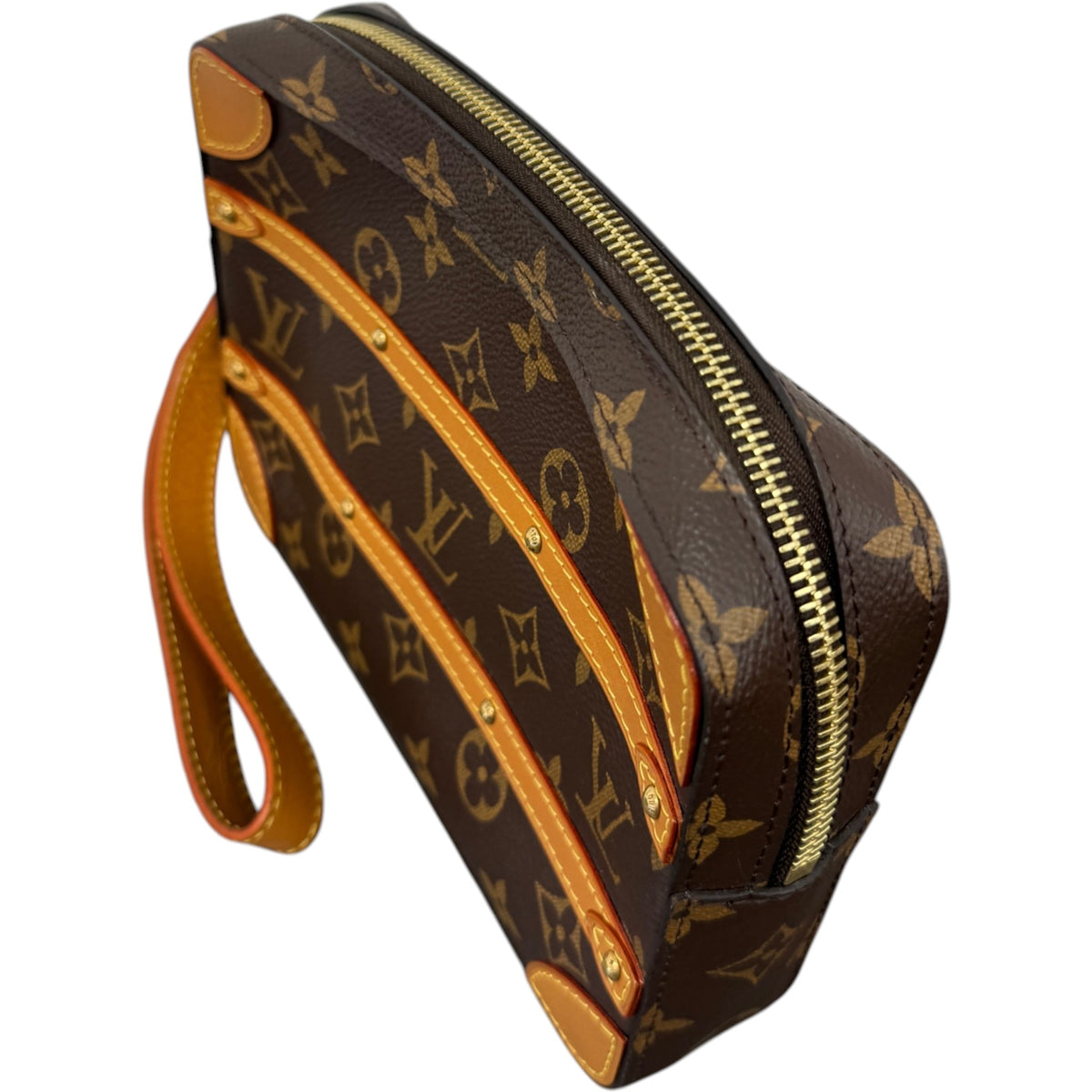 Men's Monogram Soft Trunk Pouch Brown - Photo 4