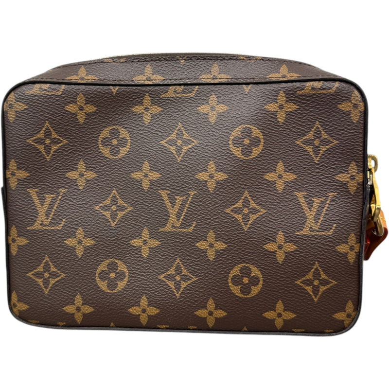Men's Monogram Soft Trunk Pouch Brown