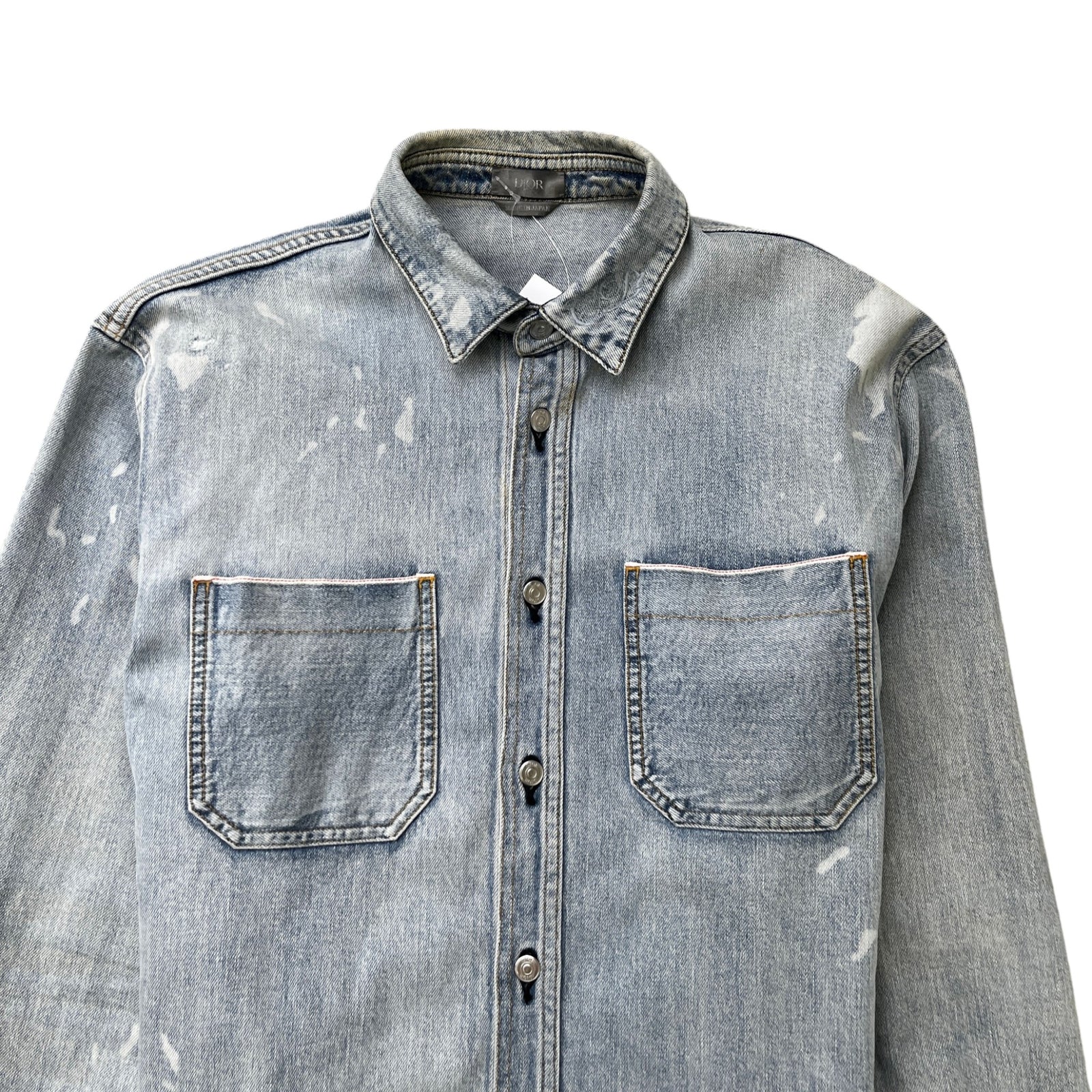 Washed Embroidered Logo Jacket Blue Size S - Photo 4