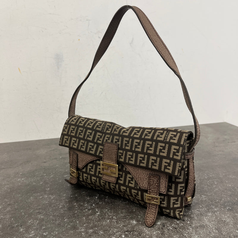 Women's Zucchino Canvas Baguette Handbag Brown