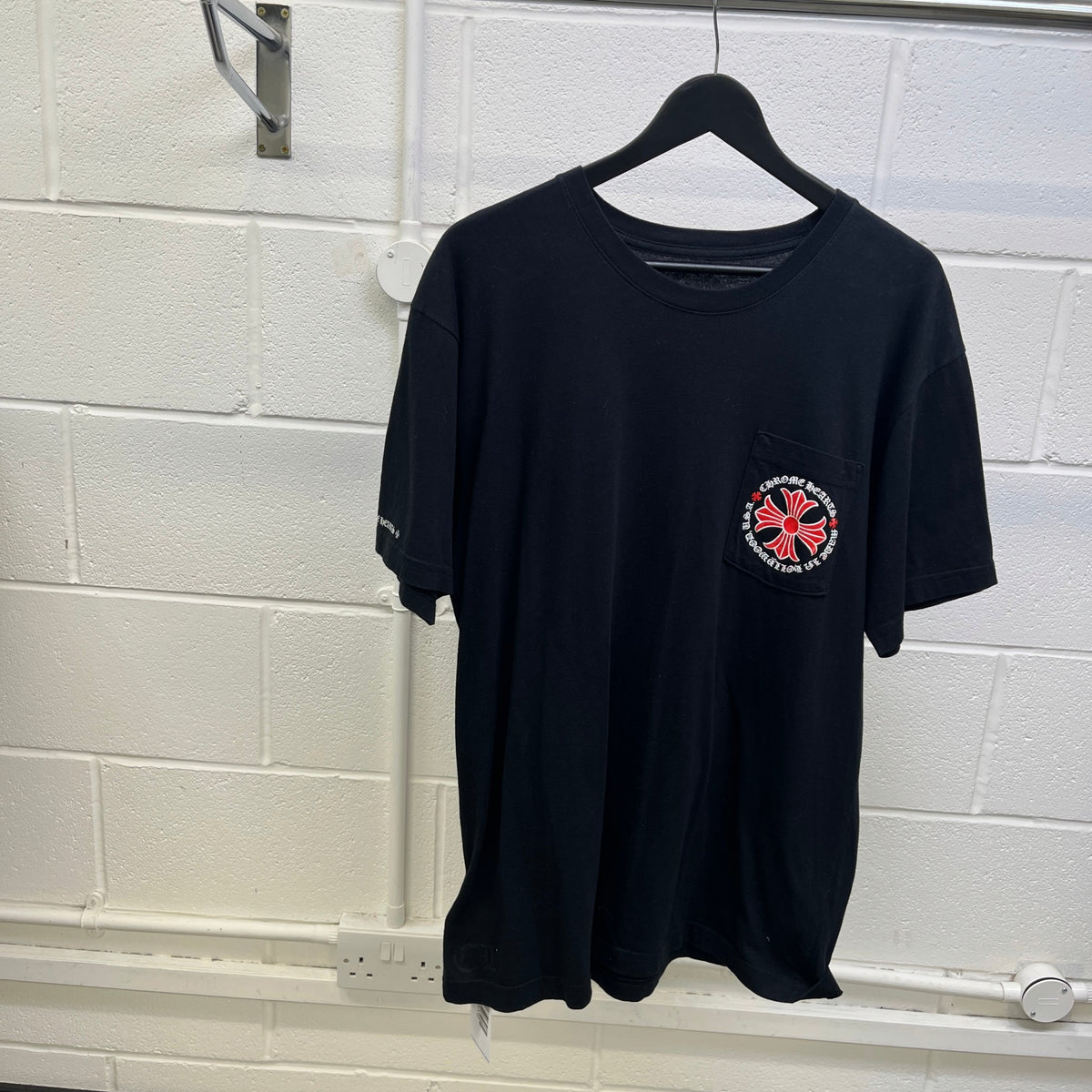 Men's Logo Print T-Shirt Black Size XL - Photo 7