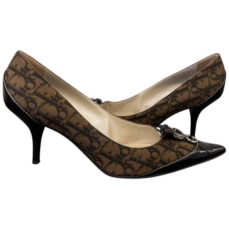 Women's Pointed-toe Charm Heels Brown Size UK 7 / EU 40