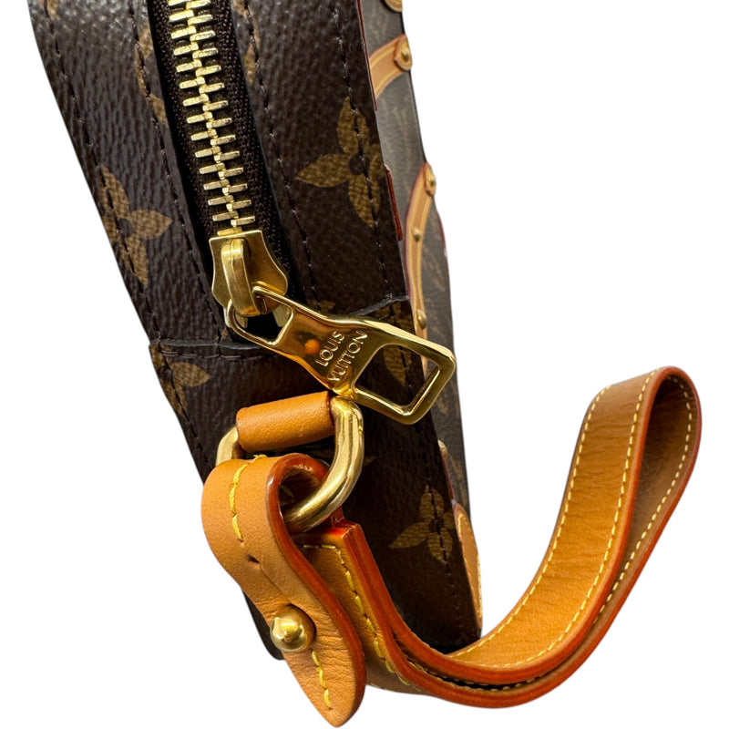 Men's Monogram Soft Trunk Pouch Brown