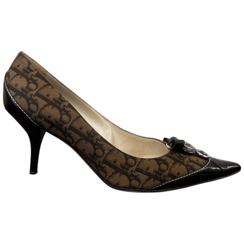 Women's Pointed-toe Charm Heels Brown Size UK 7 / EU 40