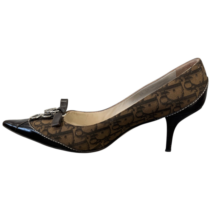 Women's Pointed-toe Charm Heels Brown Size UK 7 / EU 40