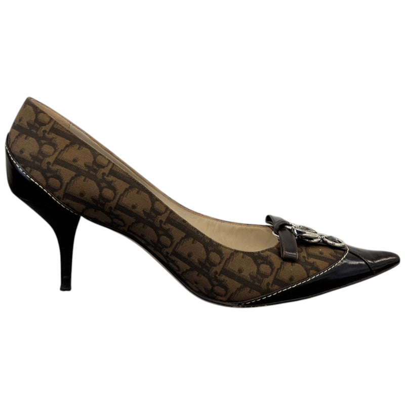 Women's Pointed-toe Charm Heels Brown Size UK 7 / EU 40