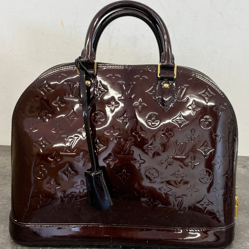 Women's Monogram Vernis Alma Pm Handbag Brown