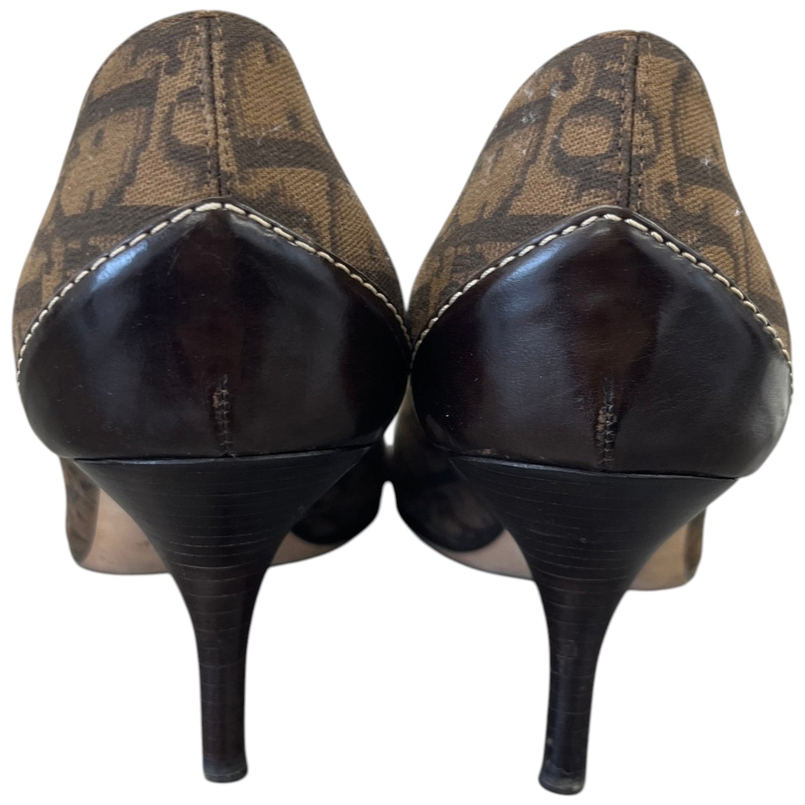 Women's Pointed-toe Charm Heels Brown Size UK 7 / EU 40 - Photo 7