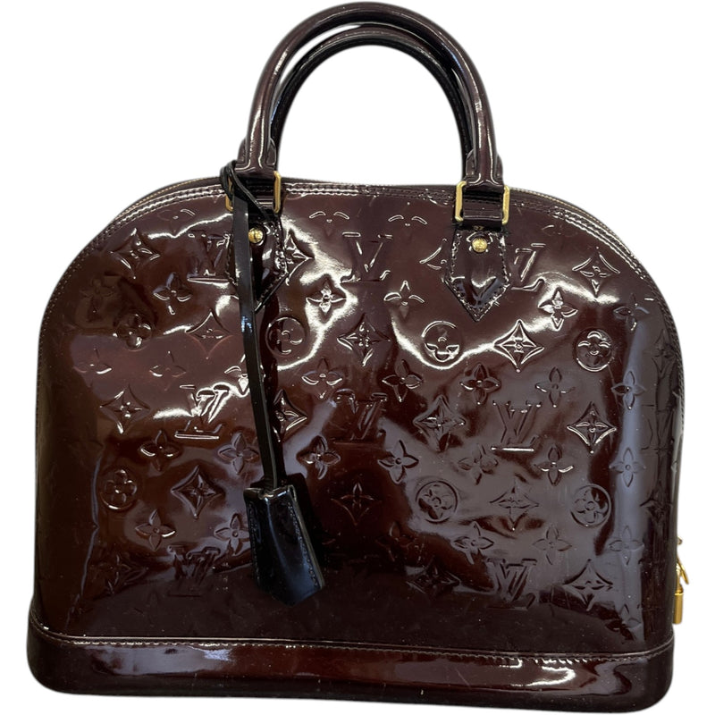 Women's Monogram Vernis Alma Pm Handbag Brown