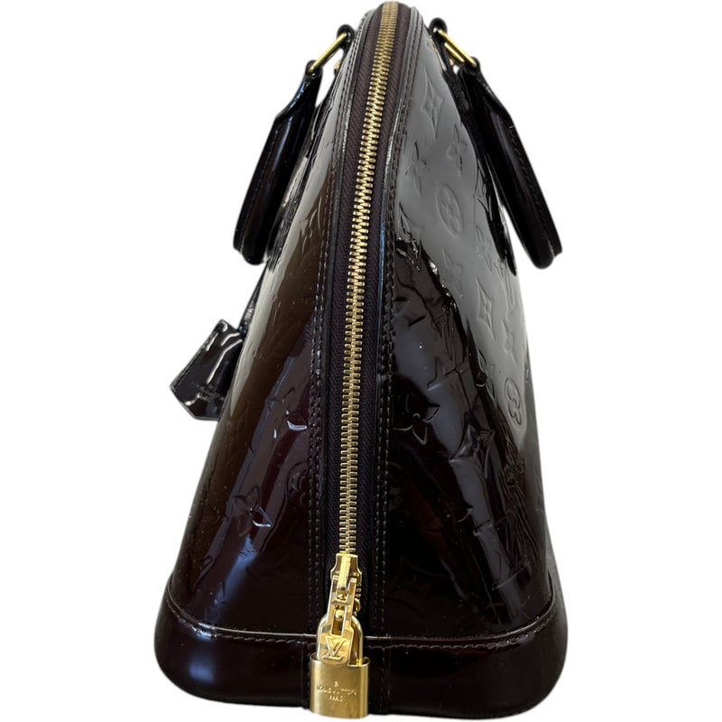 Women's Monogram Vernis Alma Pm Handbag Brown
