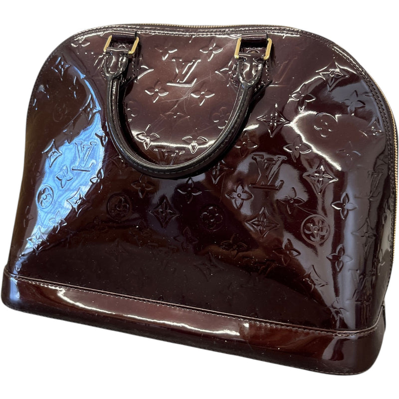 Women's Monogram Vernis Alma Pm Handbag Brown