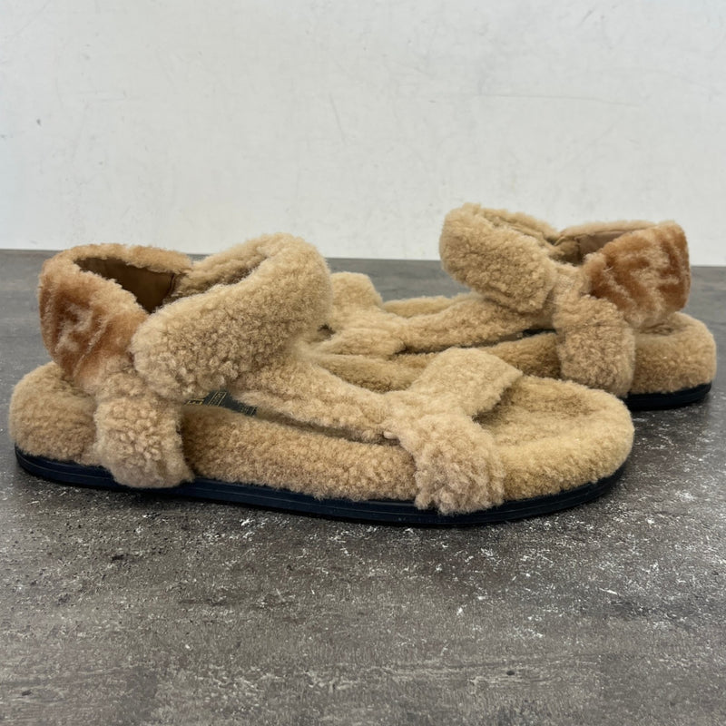 Women's Zucca FF Sandals Beige Size UK 6.5 / EU 39.5
