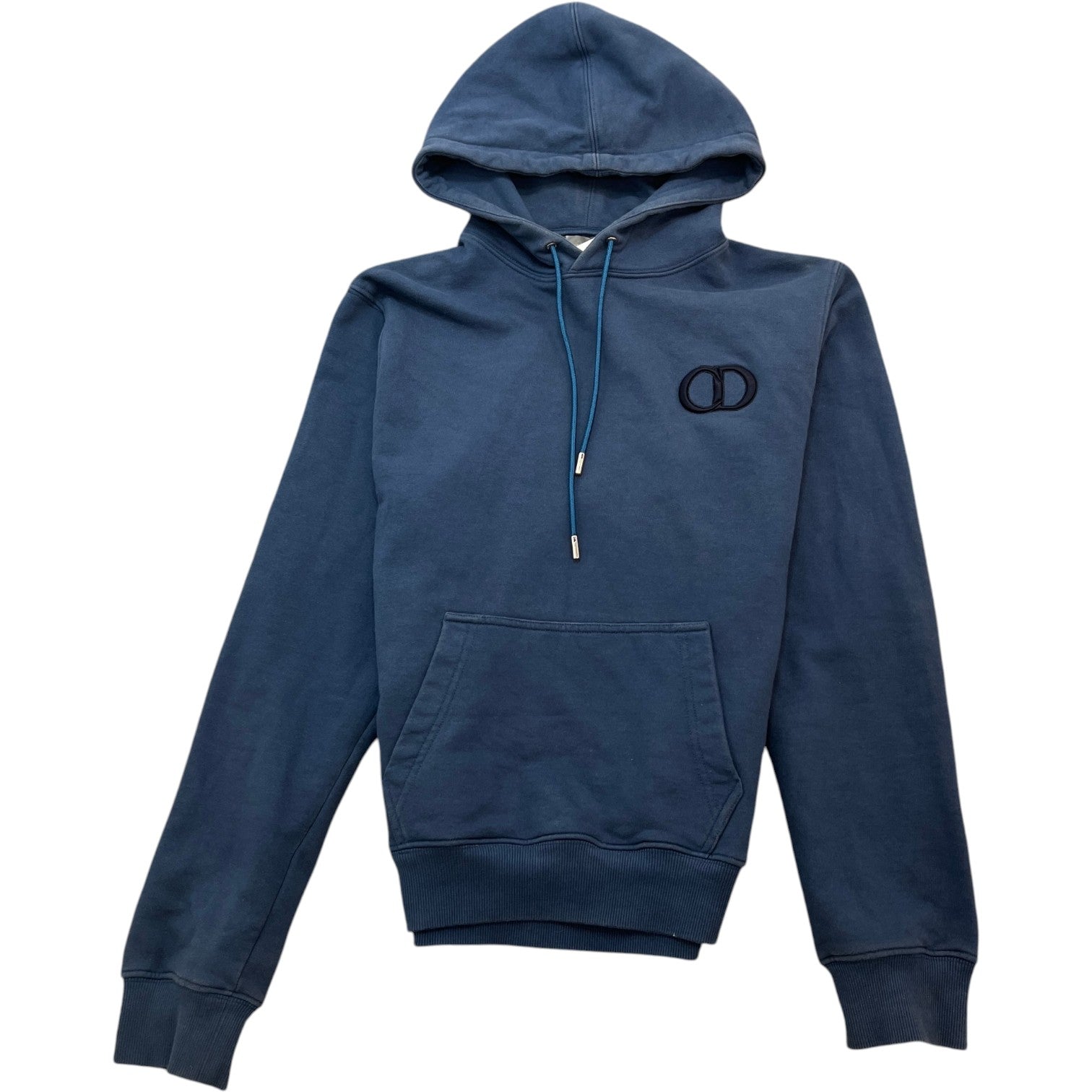 Men's CD Icon Embroidery Hoodie Blue Size M - Photo 1