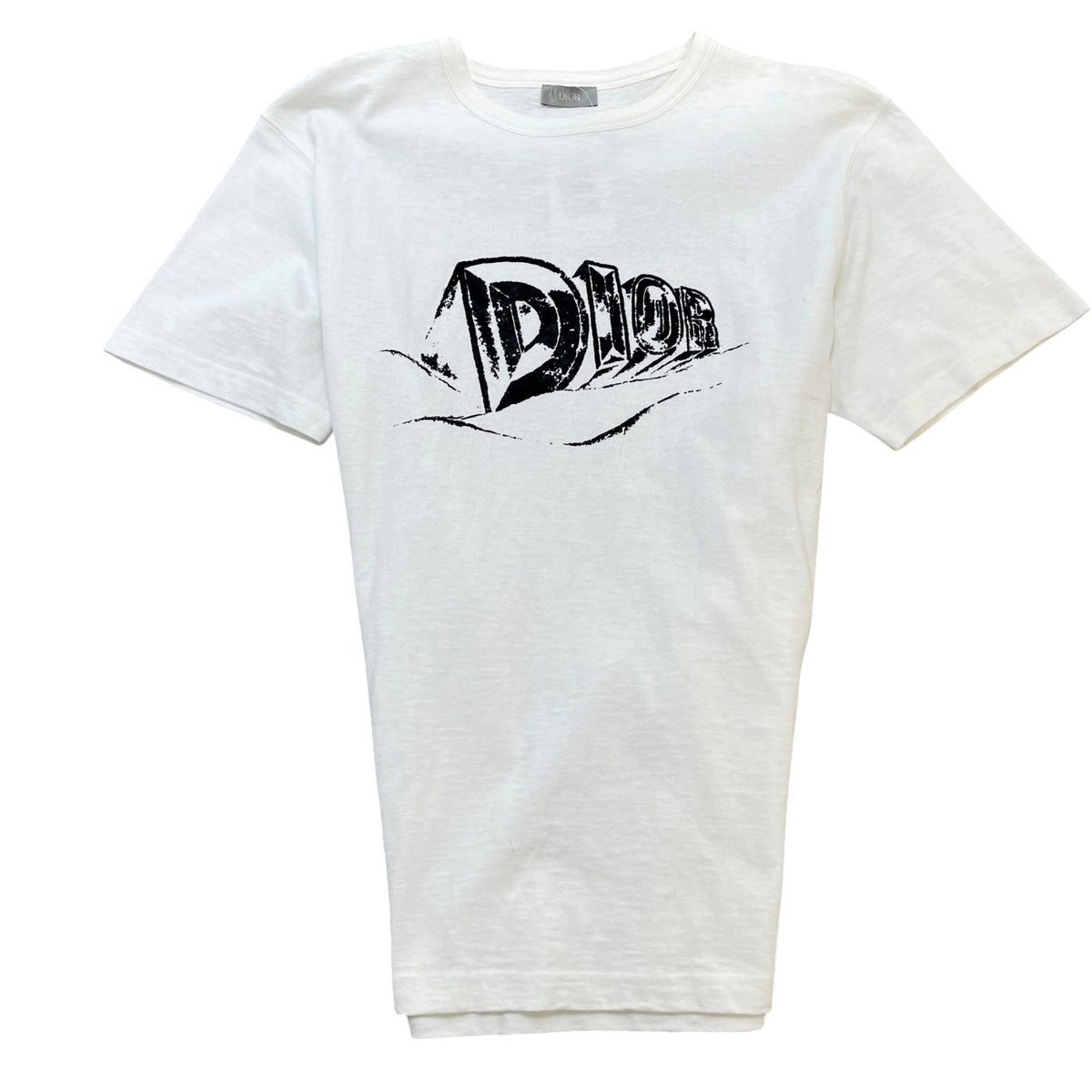 Men's Logo Print T-Shirt White Size L - Photo 1