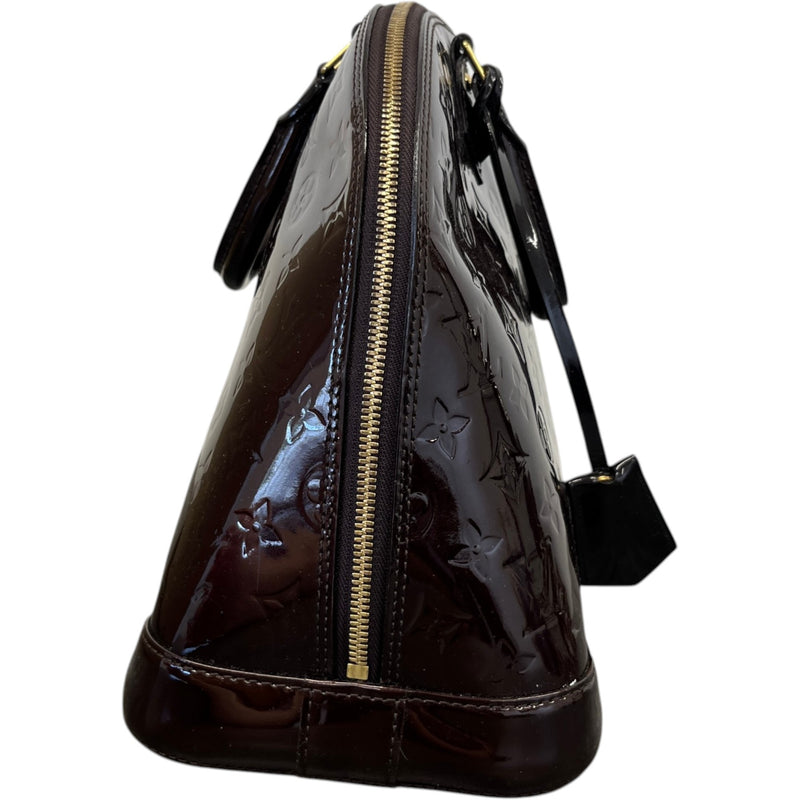 Women's Monogram Vernis Alma Pm Handbag Brown