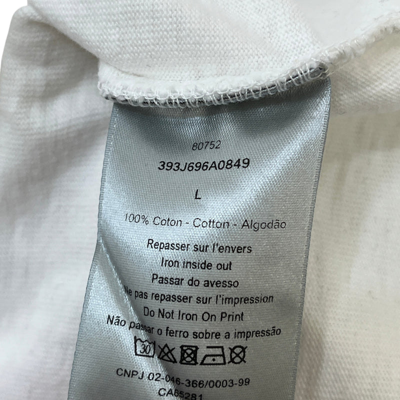 Men's Logo Print T-Shirt White Size L
