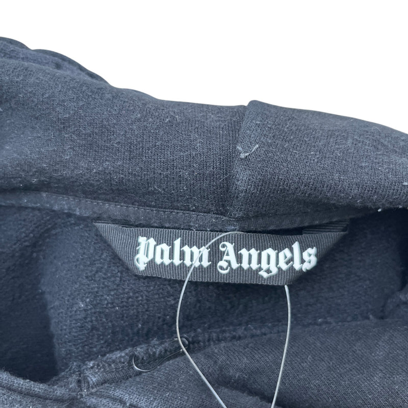Palm Angels Men's Logo Print Hoodie Black Size S