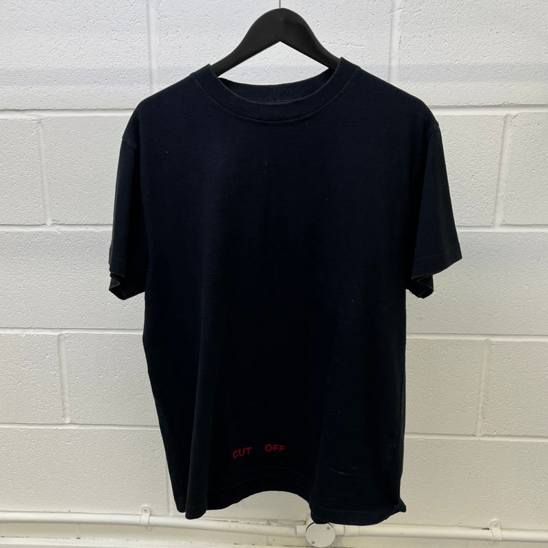 Men's Logo Print T-Shirt Black Size S