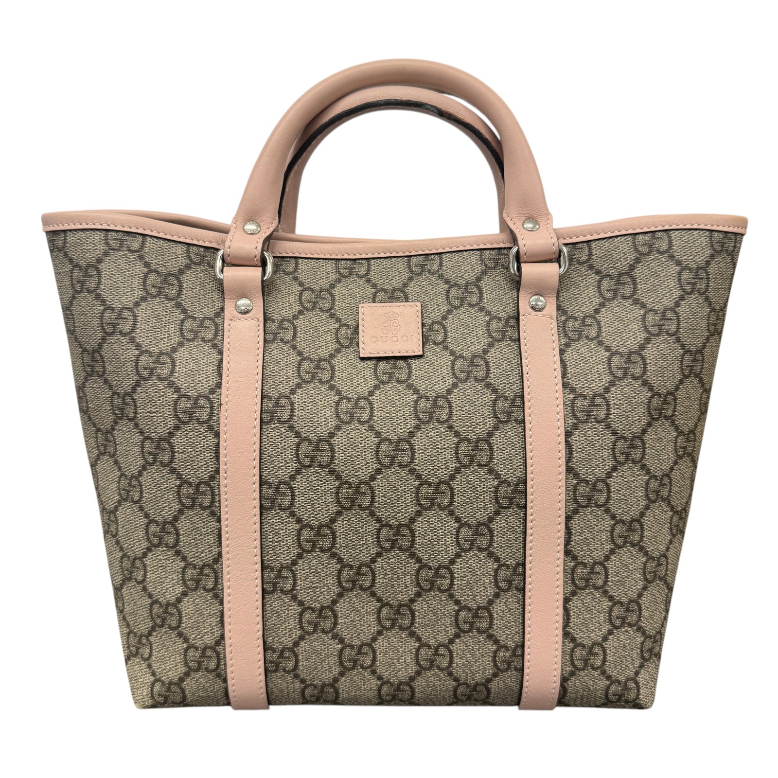 Women's Gg Supreme Mini Tote Bag Beige - Photo 1