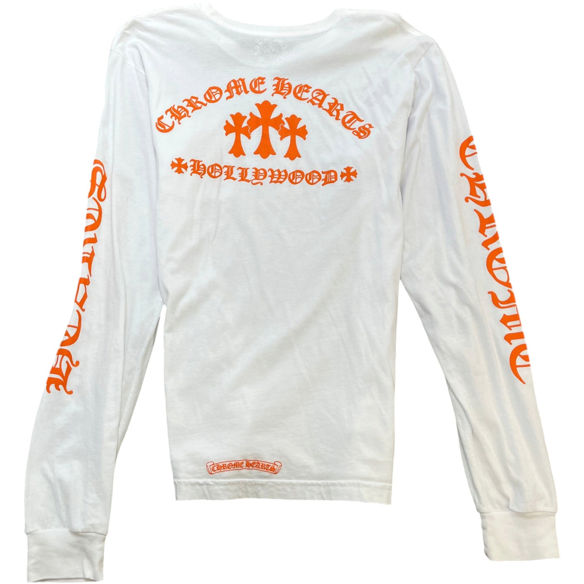 Men's Logo Print Long Sleeve T-Shirt White Size L - Photo 2
