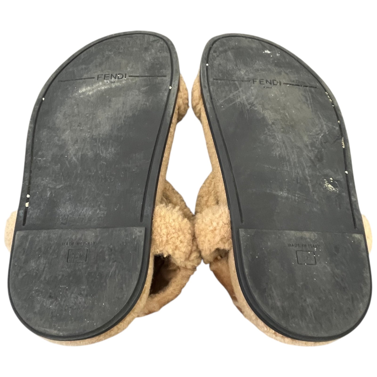Women's Zucca FF Sandals Beige Size UK 6.5 / EU 39.5 - Photo 10