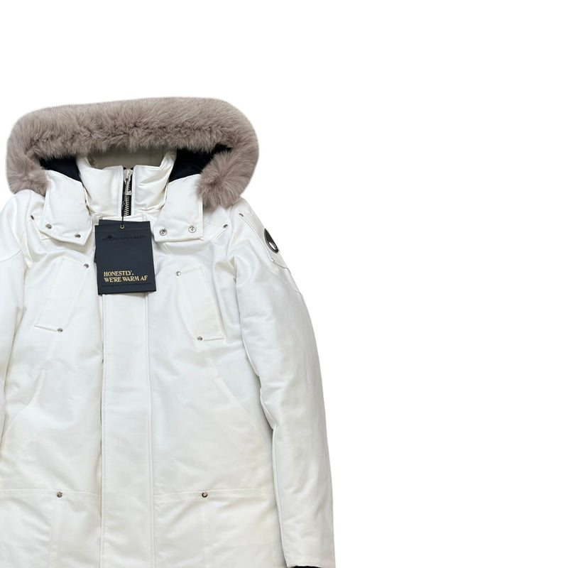 Men's Stirling Parka Down Jacket White Size M