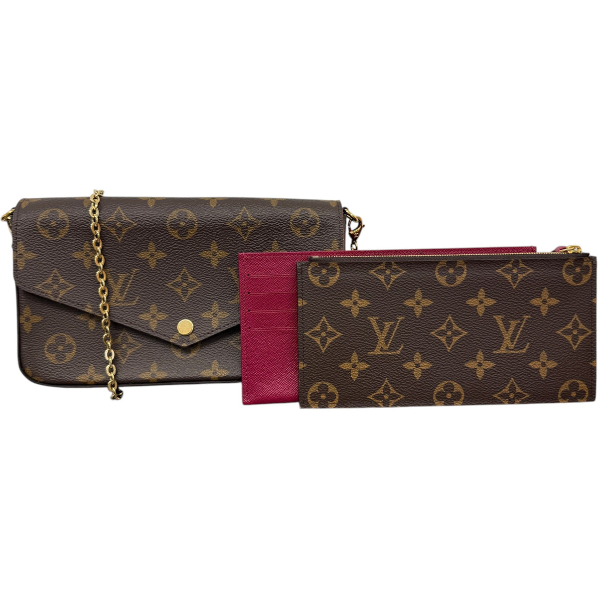 Women's Monogram Félicie Pochette Crossbody Bag Brown - Photo 1