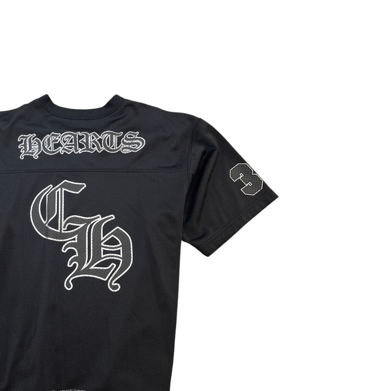 Men's Hearts Mesh Stadium T-Shirt Black Size L
